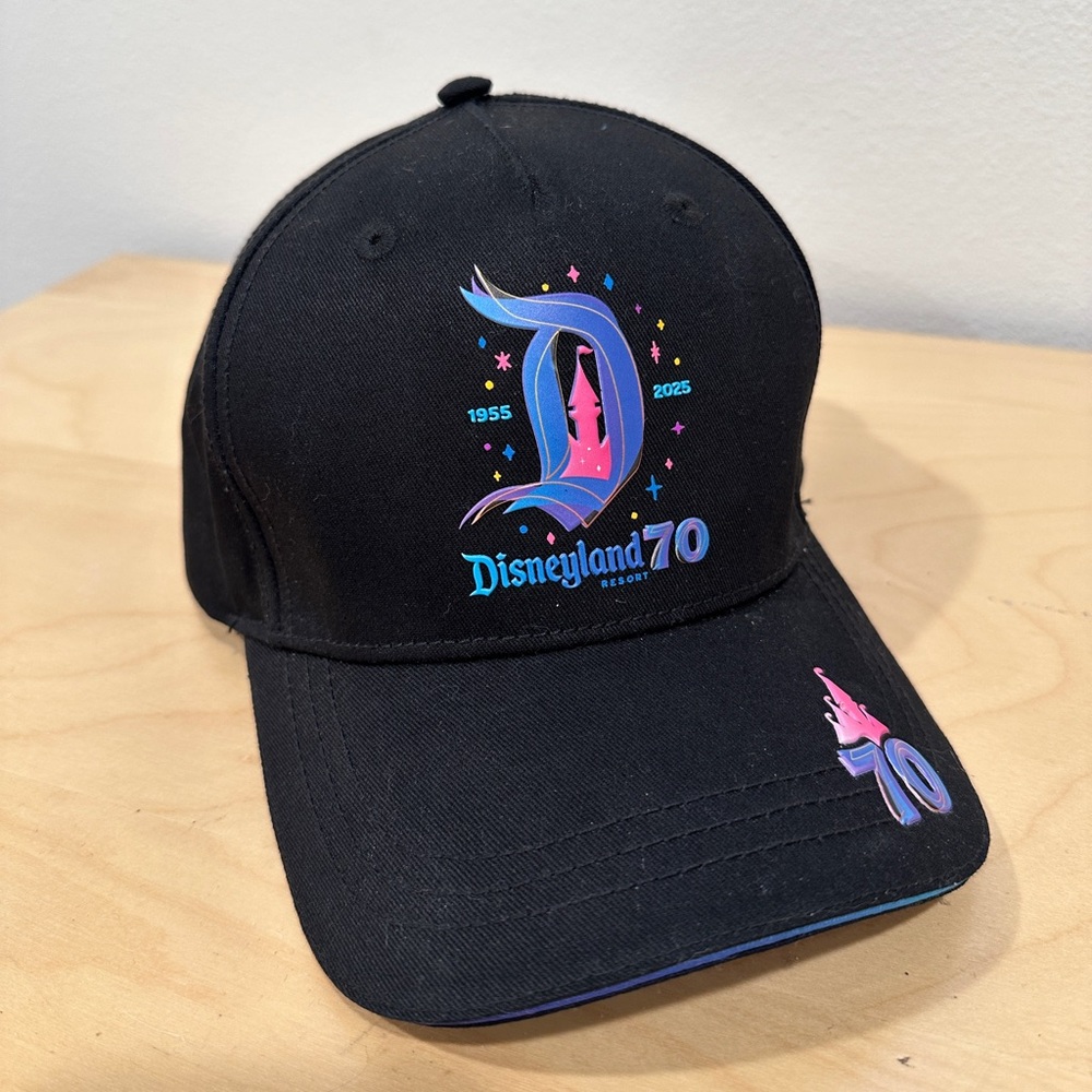 Disney Black Cap with Colorful Interior Bands